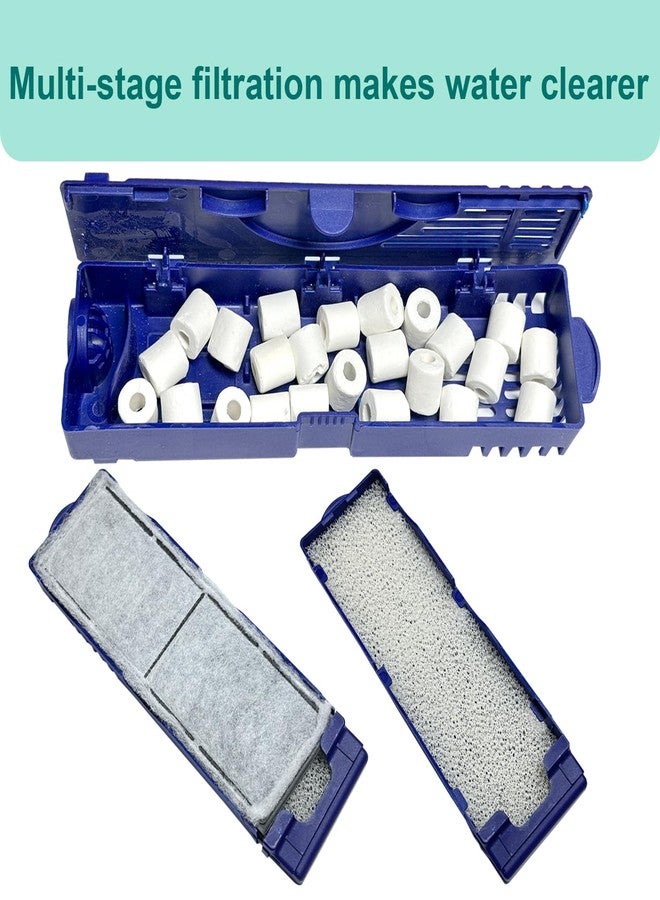 beaufan 9 PCS Aquarium Maintenance Media Replacement for Fluval U4 Underwater Filter A480, Freshwater and Saltwater Aquarium Filter, Includes 4 Foam Pads, 4 Poly Carbon Cartridges and 1 Ceramic Ring - Image 4